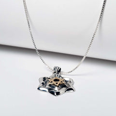Star of David with Garnet stone Silver 925 Gold 9K - The Peace Of God®