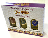 The Original Perfumes of The Bible , Holy land gift pack 10ml x 3 Anointing oils .Light of Jerusalem - Elijah - Jonah the Prophet. - The Peace Of God®