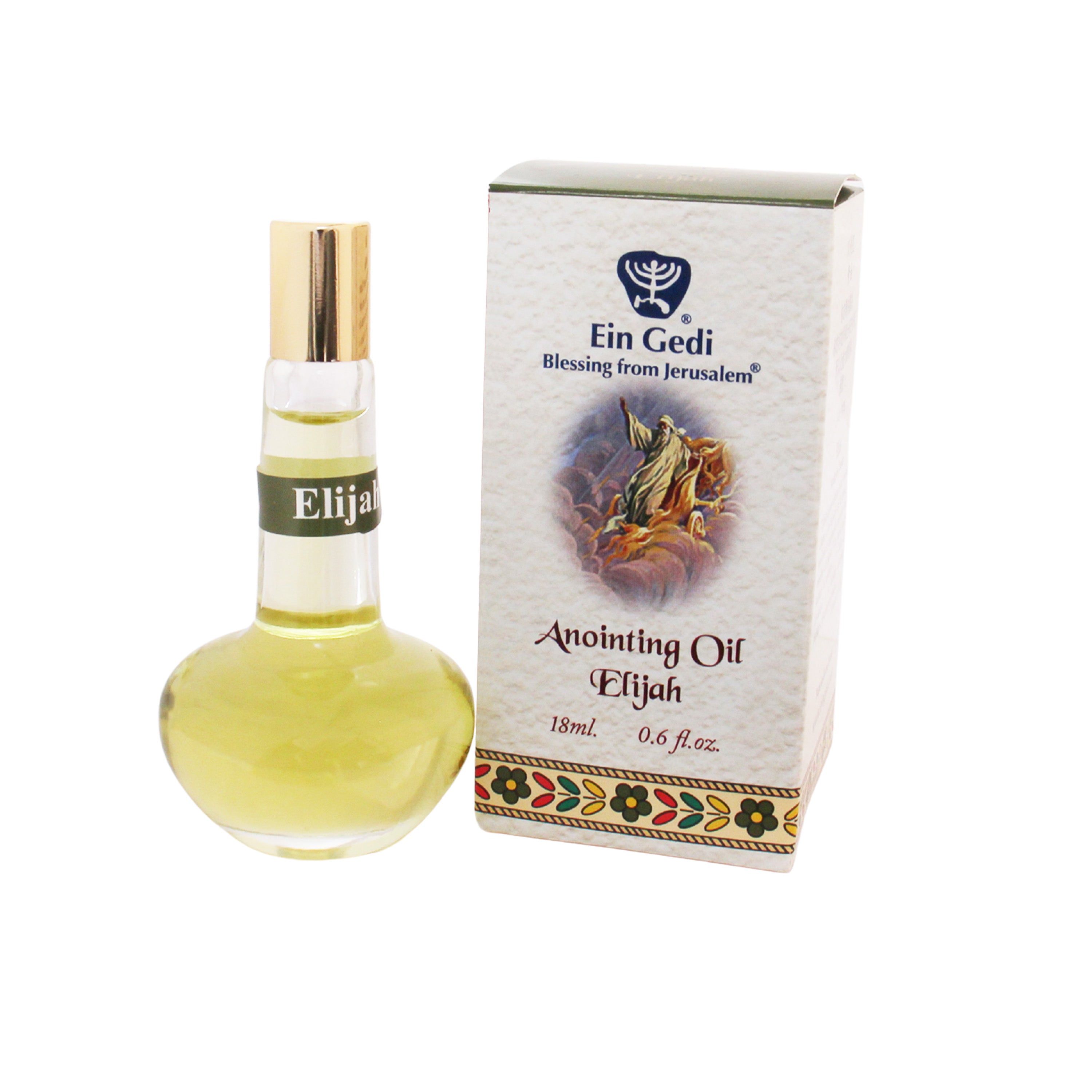 Blessing From Jerusalem Anointing Oil - Elijah 18 ml, 0.6 fl.oz. - The Peace Of God®