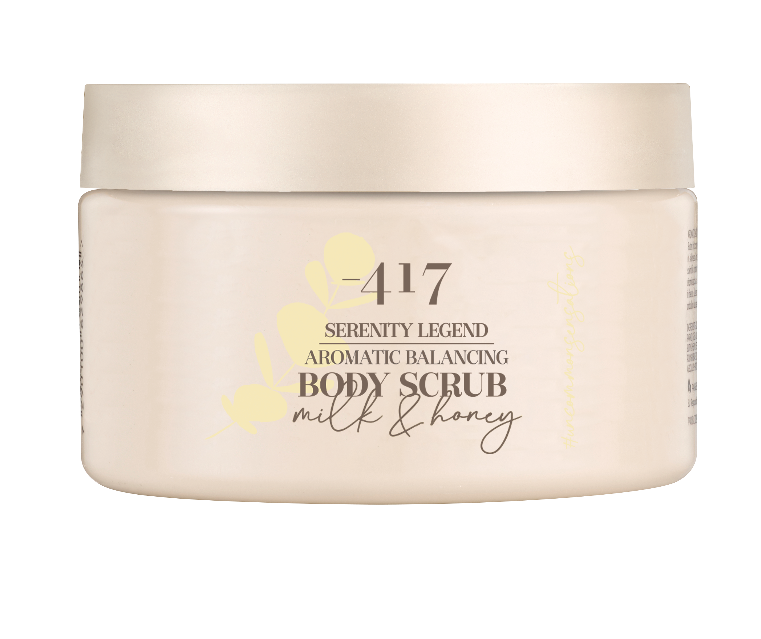 Aromatic Balancing Body Scrub – Milk & Honey body care , 400 gr . Minus 417 - The Peace Of God®