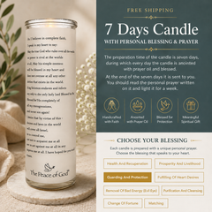 Blessing Candle - Candle with Personal Blessing & Prayer! - Free Shipping