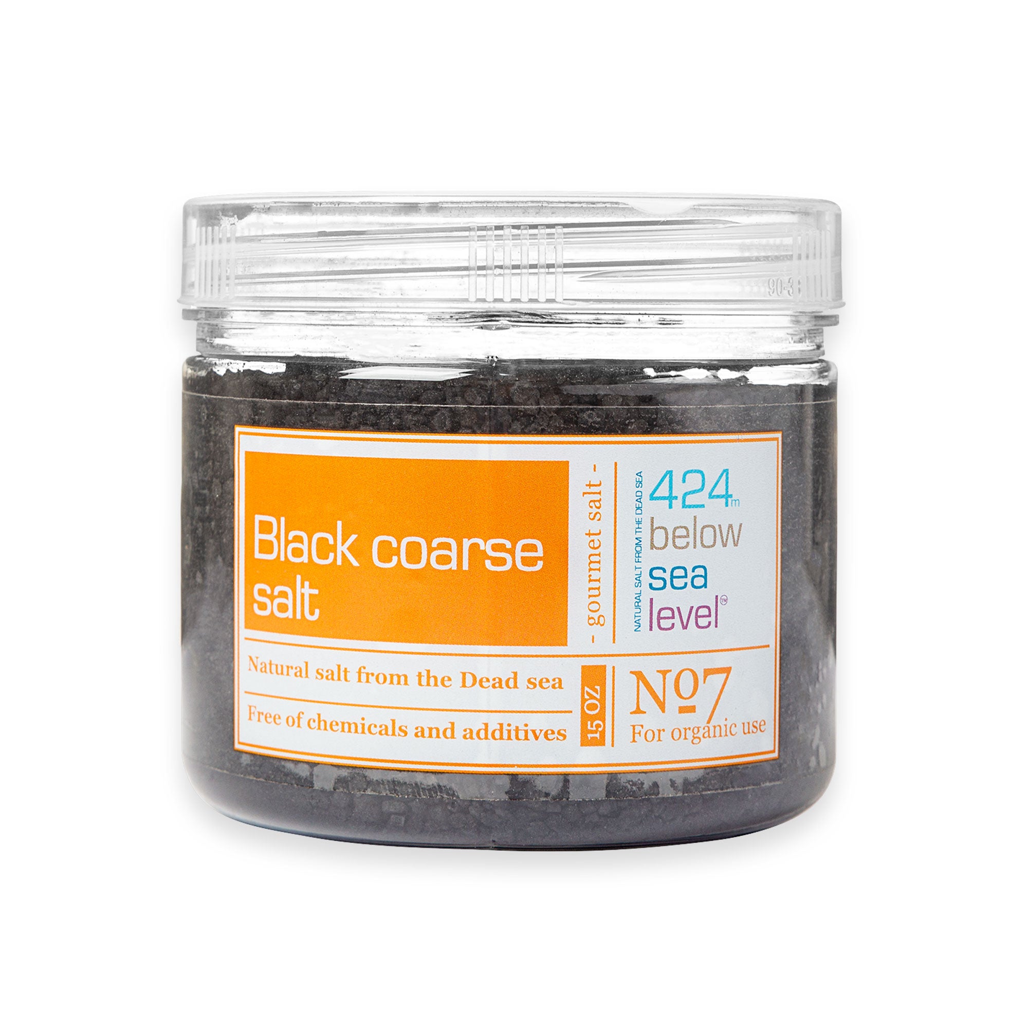 Black Coarse Salt , from the Dead Sea 400 gr/14.10 oz - The Peace Of God®