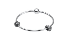 Silver Bracelet with 2 Spacers Beads - The Peace Of God®