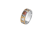Silver and 9K Gold Ring Nano Sim NT - Cross - The Peace Of God®