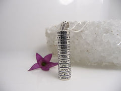 Silver Mezuzah Pendant Priestly Blessing