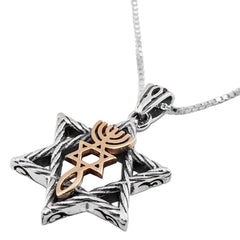 Messianic jewelry, Star of David with the Grafted In from Israel - The Peace Of God®