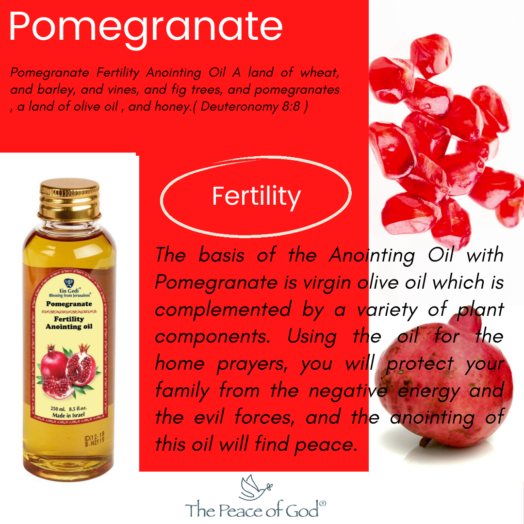 Anointing Oil - Pomegranate Fertility 250 ml, 8.5 fl.oz. - The Peace Of God®
