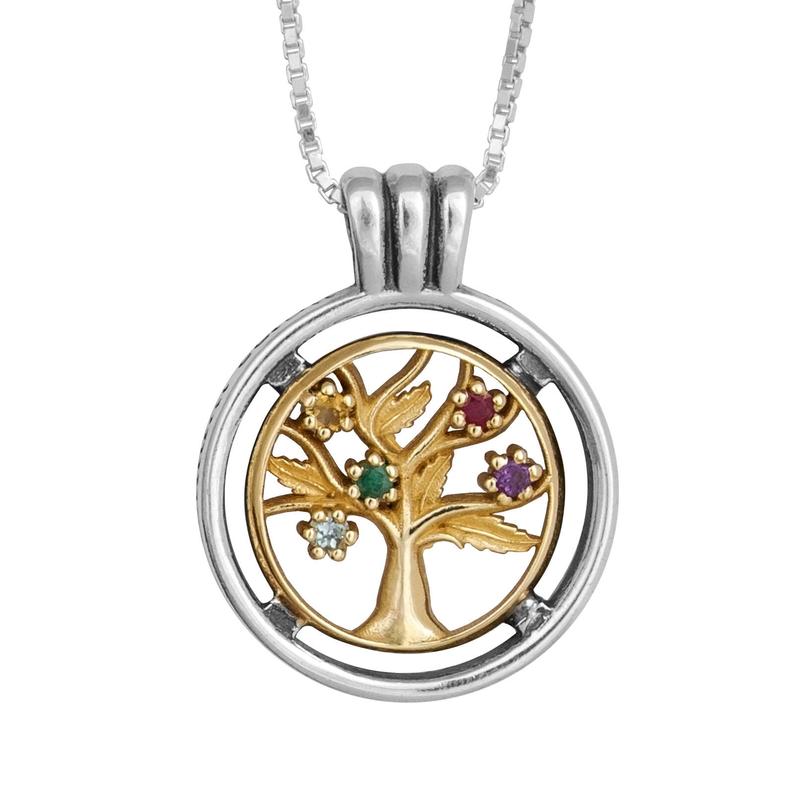 Tree Of Life Pendant Gold 9K & Silver 925
