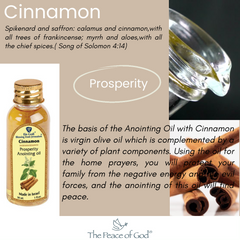 Anointing Oil - Cinnamon Prosperity 30 ml 1 fl.oz. - The Peace Of God®