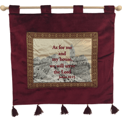 As For Me Banner-Burgundy - The Peace Of God®