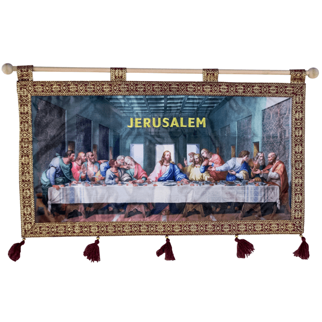 The Last Supper Banner - Burgundy - The Peace Of God®