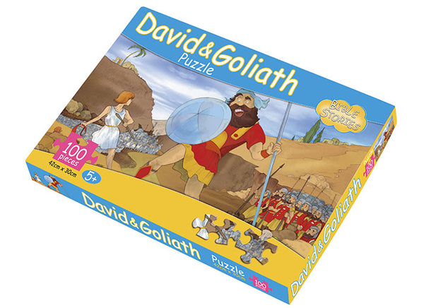 Jigsaw puzzle Biblical David and Goliath 100 piece NEW made in the USA