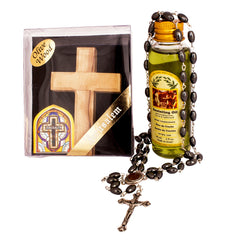 The Peace of God Set - Special Deal at $22.9 - Rosary + Olive Wood Cross + Anointing Oil - The Peace Of God®