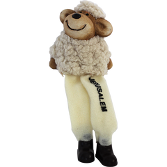 Sitting Ceramic and Plush Jerusalem Sheep - The Peace Of God®