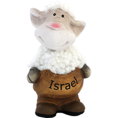 Upright Ceramic and Plush Isreal Sheep - The Peace Of God®