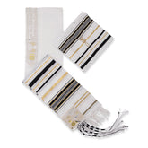 Messianic Tallit for Christian Jewish Prayer , Black