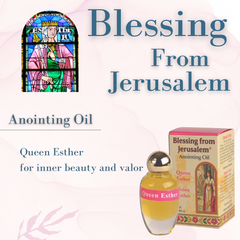 Blessing From Jerusalem Queen Esther Anointing Oil 12 ml , 0.4 fl.oz. - The Peace Of God®