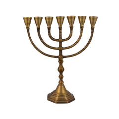 Menorah antique bronze finish /10 inches - 25cm - The Peace Of God®