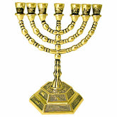 Tribes of Israel Menorah / 5 inches - 13 cm - The Peace Of God®