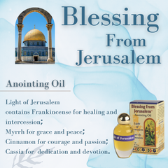 Blessing From Jerusalem Light of Jerusalem Anointing Oil - 12 ml, 0.4 fl.oz. - The Peace Of God®