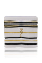 Talit with Matching Bag - Messianic Tallit for Christian Jewish Prayer , Black - The Peace Of God®