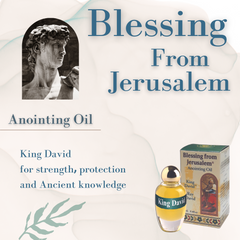 Blessing From Jerusalem Anointing Oil King David - 12 ml , 0.4 fl.oz. - The Peace Of God®