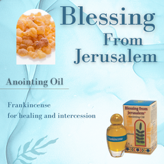 Blessing From Jerusalem Anointing Oil - Frankincese 12 ml , 0.4 fl.oz. - The Peace Of God®