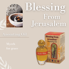 Blessing From Jerusalem Anointing Oil - Myrrh 12 ml, 0.4 fl.oz. - The Peace Of God®