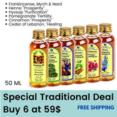 Kit on sale 6 Anointing Oils 50 ml at 59$,1.7 fl oz Free shipping - The Peace Of God®