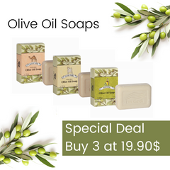 Special Deal Buy 3 at $19.90 , Olive oil soap Natural Goat Milk Camel Milk - The Peace Of God®