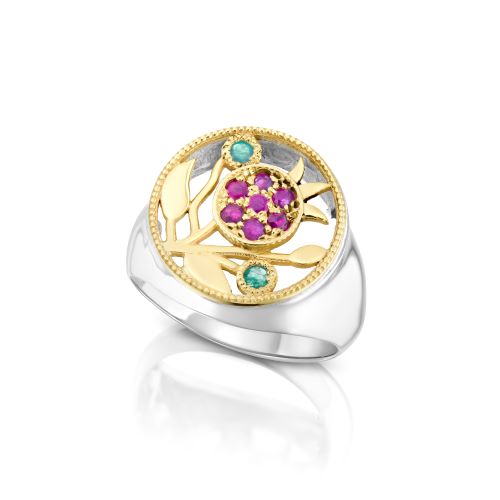 Pomegranate ring design - The Peace Of God