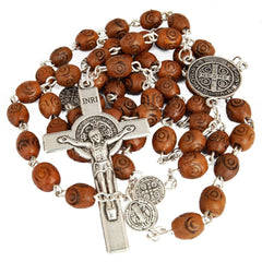 Rosary Prayer Beads Christian Order of St. Benedict Crucifix Necklace - The Peace Of God®