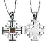 Jerusalem Cross Nano Sim New Testament Sterling Silver Pendant I Gift from Holy Land - The Peace Of God®