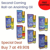 Special Deal Buy 7 at 49.90$ - Free shipping , Second Coming Roll-on Anointing Oil 10 ml - The Peace Of God®