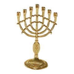 Small Curved Grafted In Menorah 4 3/4 in - 12 cm - The Peace Of God®