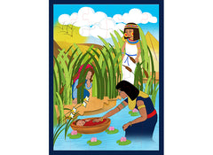 Baby Moses in the Nile Tray Puzzle 36 pieces - The Peace Of God®