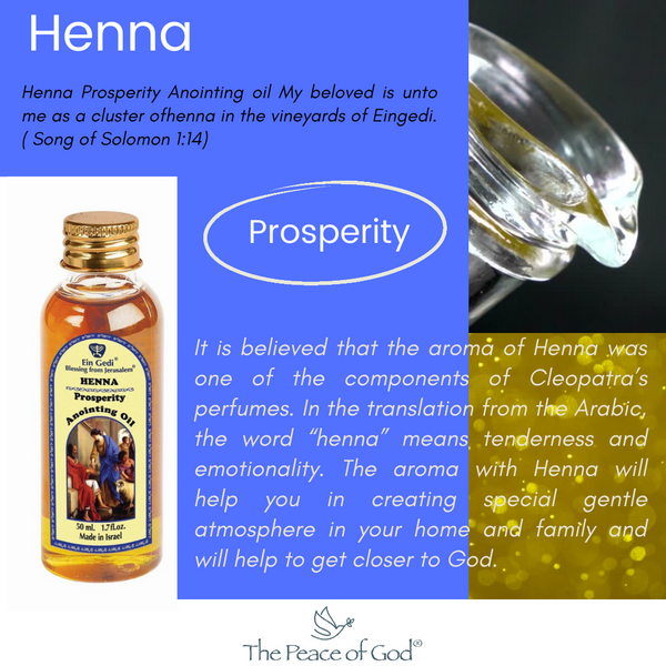 Anointing Oil - Henna Prosperity 50 ml, 1.7 fl.oz – The Peace Of God®