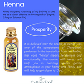 Anointing Oil - Henna Prosperity 30 ml, 1 fl.oz. - The Peace Of God®