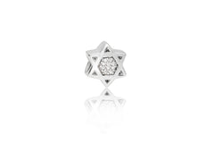 Star of David Bead Embedded with Zircons in the Star Center