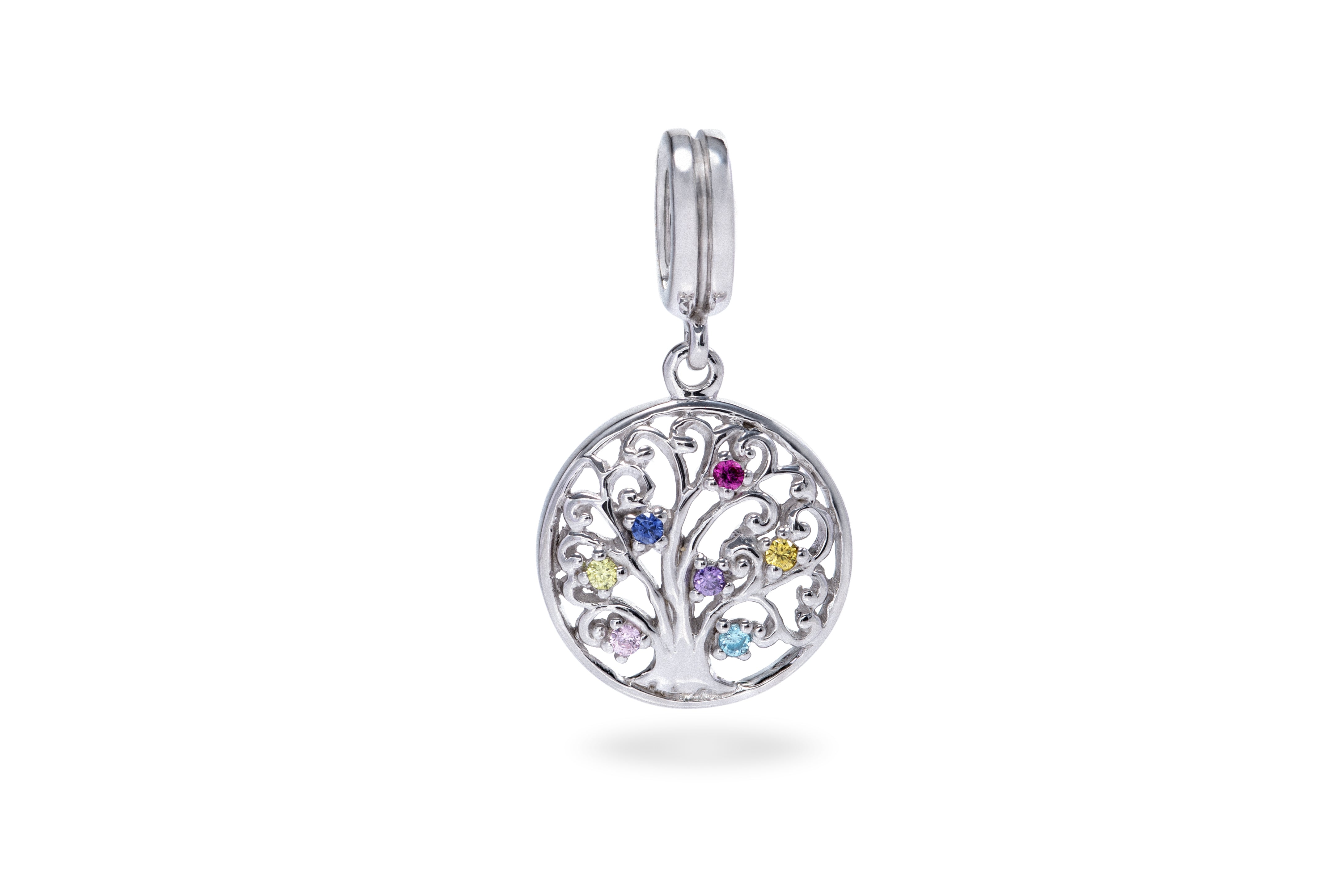 The Tree of Life Bead Embedded with Colored Zircons