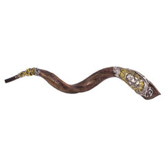 Lion of Judah Shofar - Hand Decorated Kudu Horn Shofar "Lion of Judah" 100-109 cm - The Peace Of God®