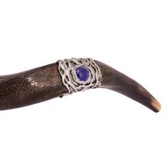 Hand Decorated Kudu Horn Shofar Temple Menorah 100-104 cm - The Peace Of God®