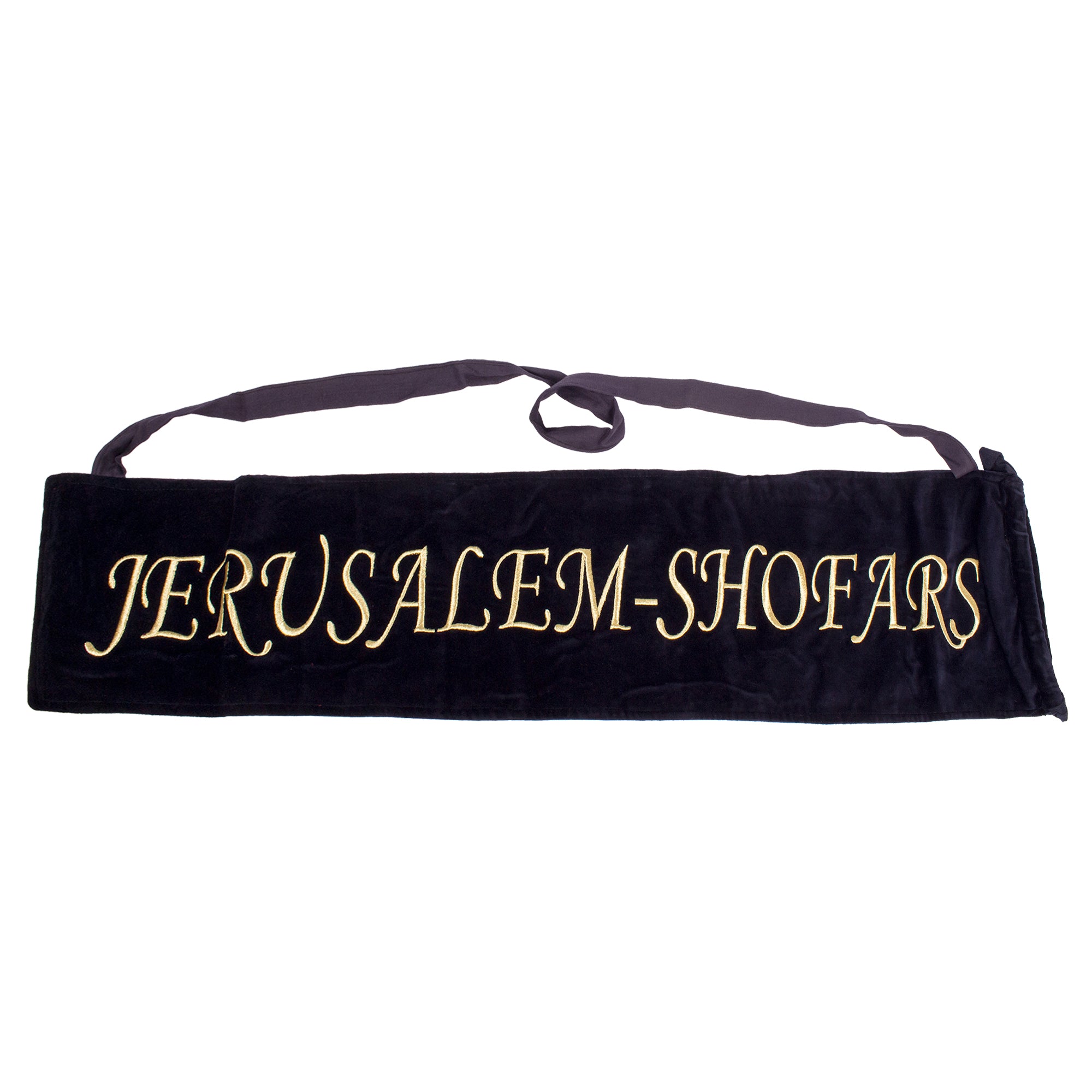Shofar Velvet Bag " Jerusalem Shofars" blue - The Peace Of God®