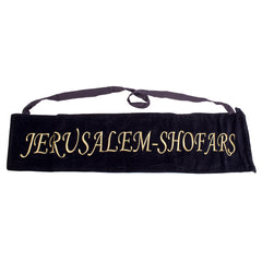 Shofar Velvet Bag " Jerusalem Shofars" blue - The Peace Of God®