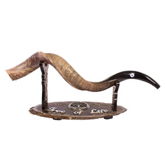 Wood Stand Shofar - Tree of Life - The Peace Of God®