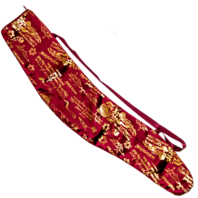 Jerusalem Burgundy Yemenite Shofar Bag - The Peace Of God®