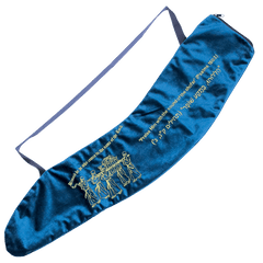 Ark of the Covenant Blue Velvet Shofar Bag