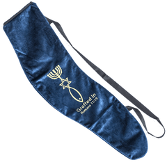 Messianic Shofar bag with Grafted In Embroidery - Blue - The Peace Of God®