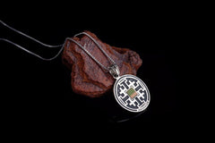 Nano Sim NT Round Silver Pendant - The Jerusalem Cross - The Peace Of God®