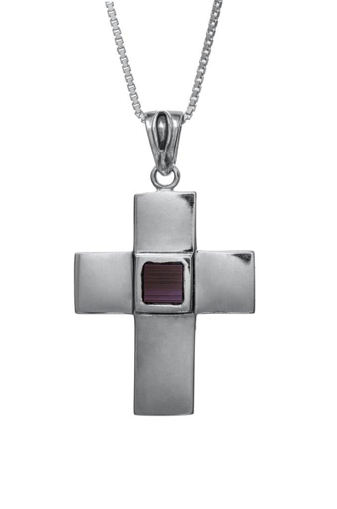 Nano Sim NT Silver Pendant - Cross - The Peace Of God®